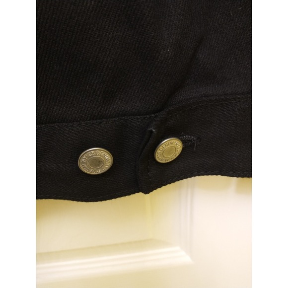 Men's BTL Beyond The Limit Black Denim Jean Jacket 5XL $130 - Picture 6 of 7